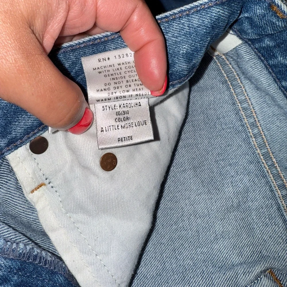 GRLFRND Distressed Light Blue Jeans - Picture 4 of 8